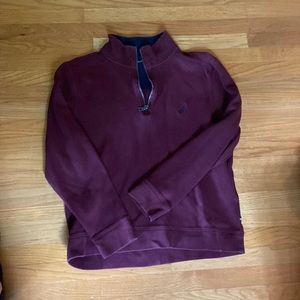 Nautica 3/4 zip sweater, maroon